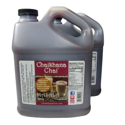 Chaikhana Chai Masala-Spicy concentrate in 75 oz. containers sold as a 2 pack
